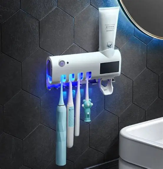 Smart Toothbrush Sterilizer Ultraviolet Sterilization Perforation-Free Wall-mounted Toothbrush Holder